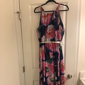 INC floral maxi dress